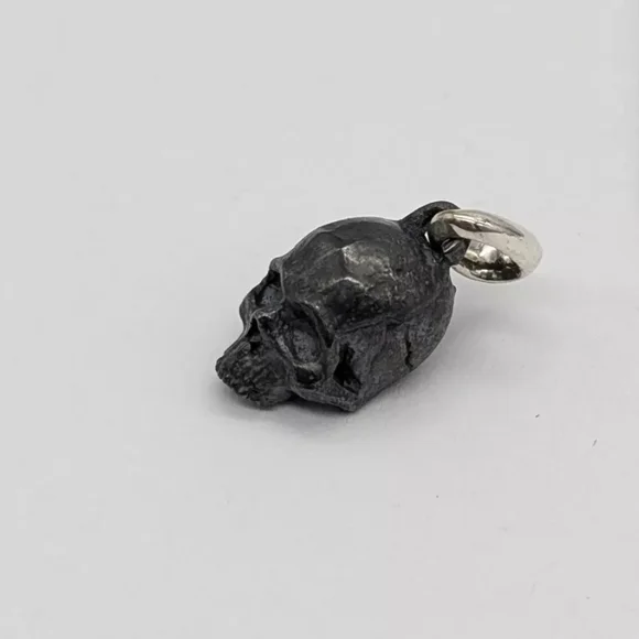 David Yurman Sterling Silver Skull Pendant Charm
